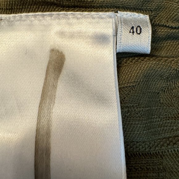 Hache Italy wide leg cropped pant textile pattern luxury designer size 40 - Picture 10 of 10